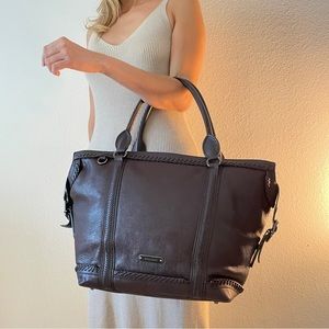 Burberry Tote - chocolate brown. Great for travel and baby bag.